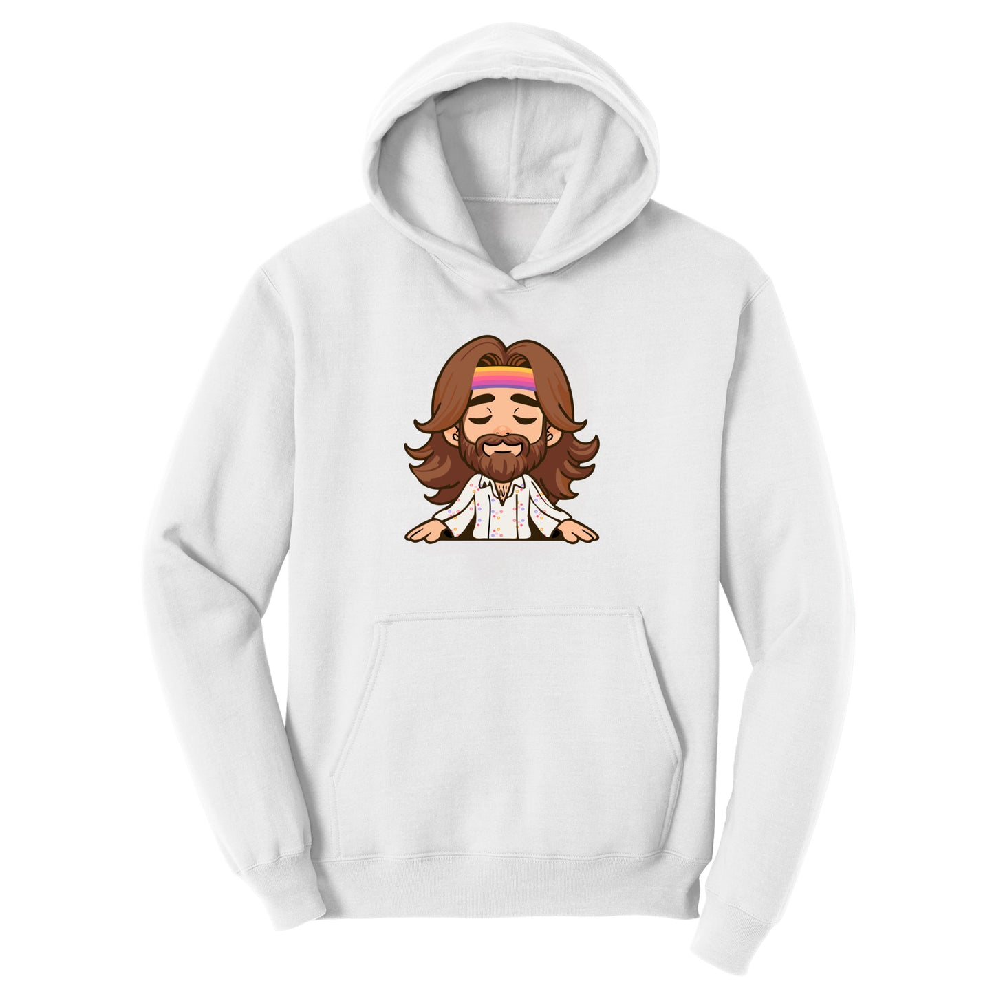 Customizable Peaceful Hippie Design, Fleece Hoodie