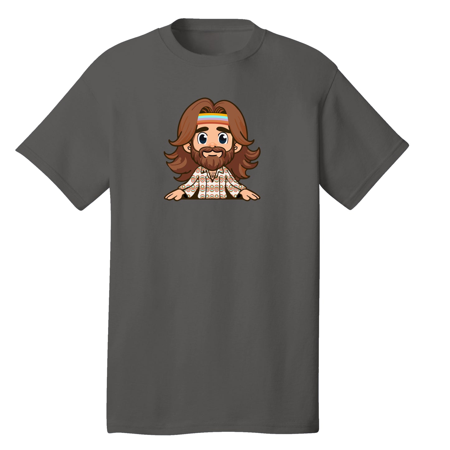 Customizable Happy Hippie Design, 100% Cotton Tee