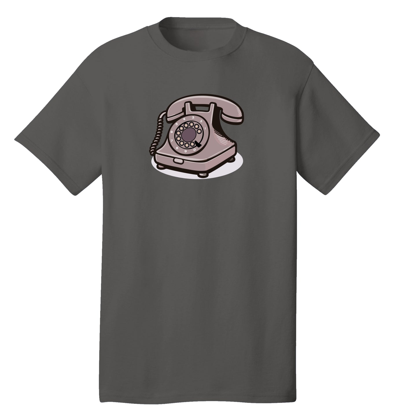 Customizable Rotary Telephone Design, 100% Cotton Tee