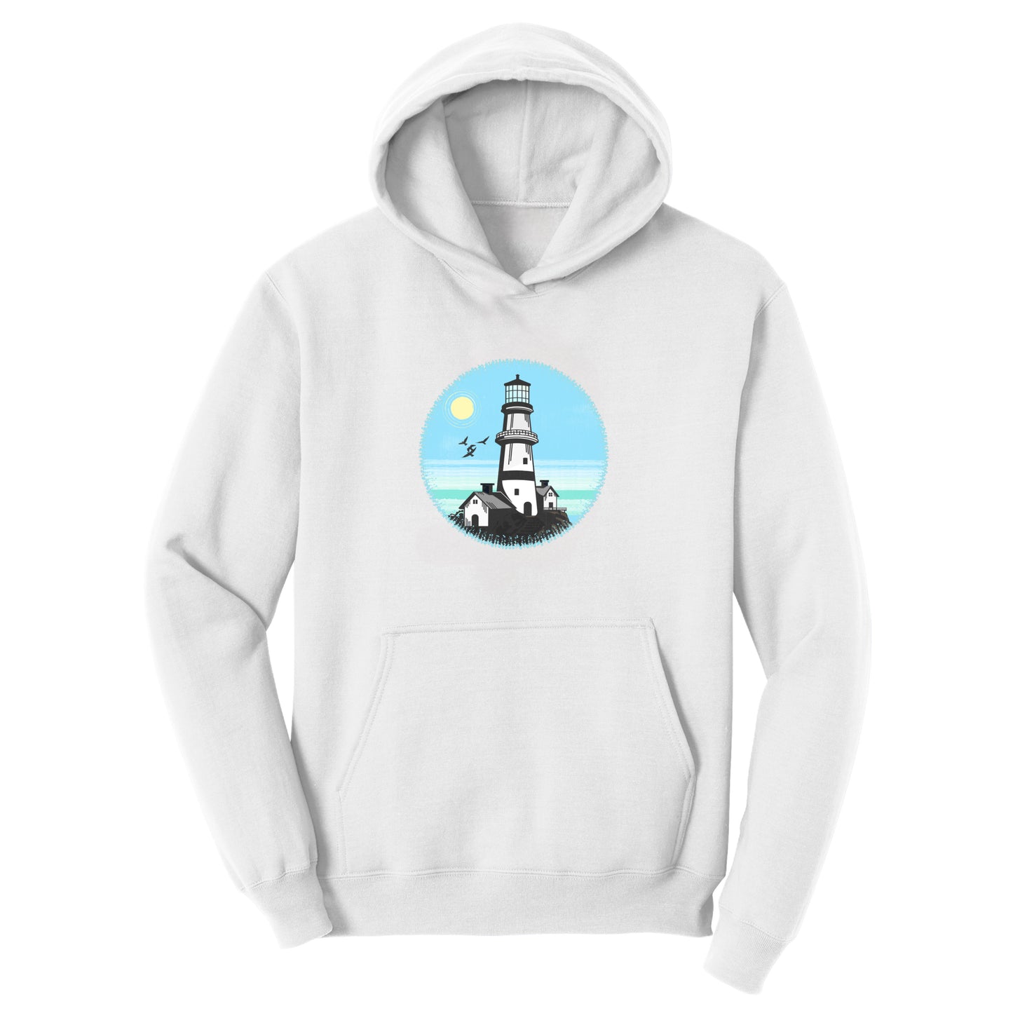 Customizable Lighthouse Design, Fleece Hoodie