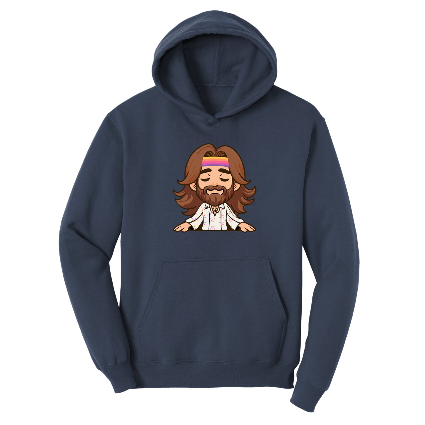 Customizable Peaceful Hippie Design, Fleece Hoodie