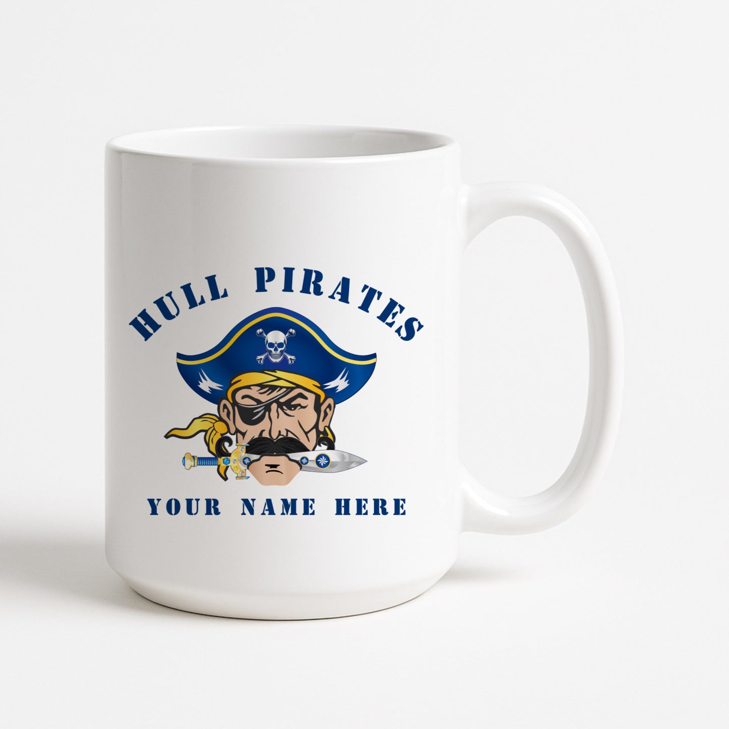 Hull Pirates - Personalized 15oz Ceramic Coffee Mig