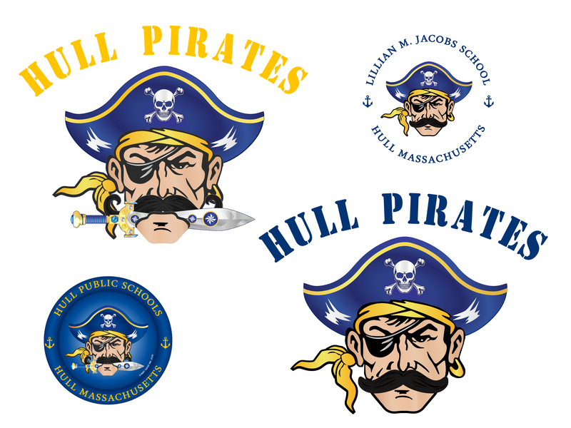 Pirate-themed logos with 'Hull Pirates' text and a character wearing a captain's hat and eyepatch.