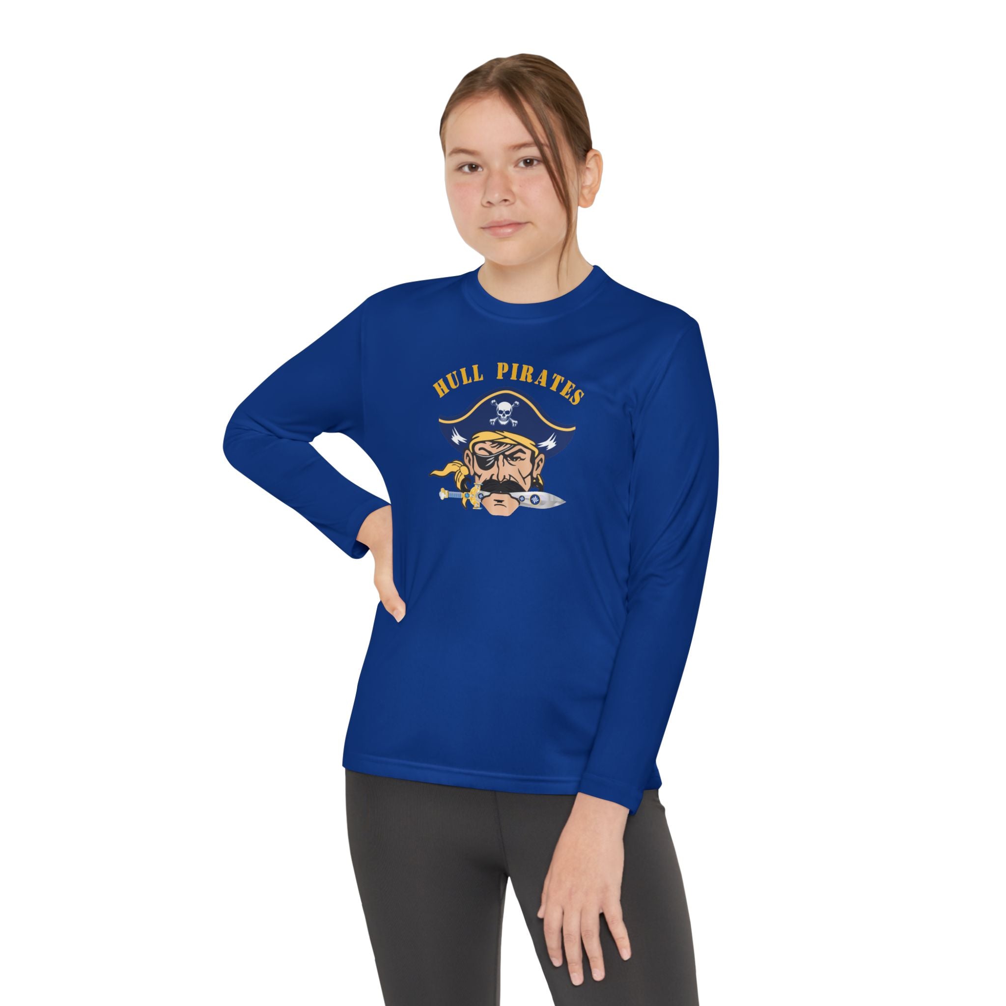 Hull Pirates - Kids Performance Long Sleeve T-Shirt, Name/Number Personalization