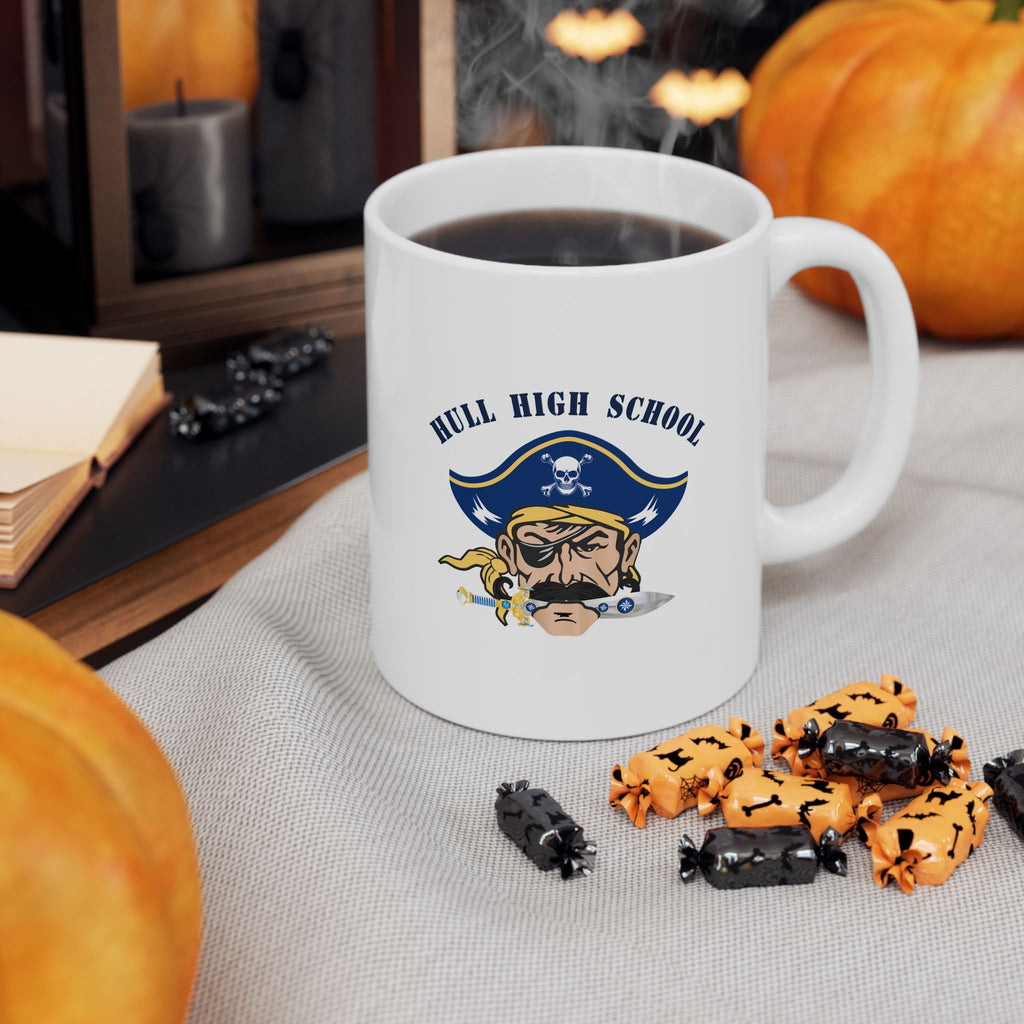 Hull High School - Hull Pirates, Ceramic Coffee Mug