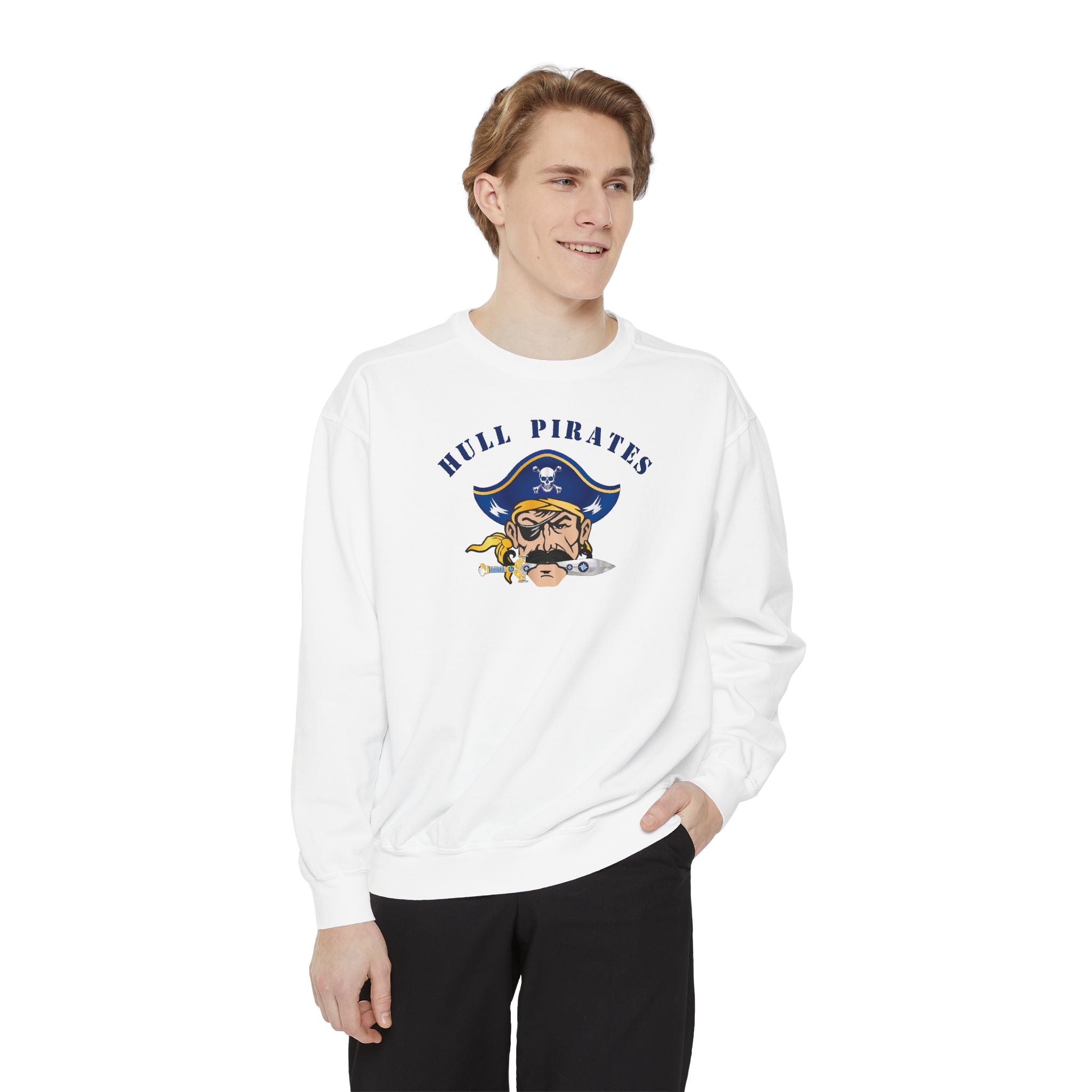 Hull Pirates - Adult Garment Dyed Sweatshirt - Comfort Colors Brand