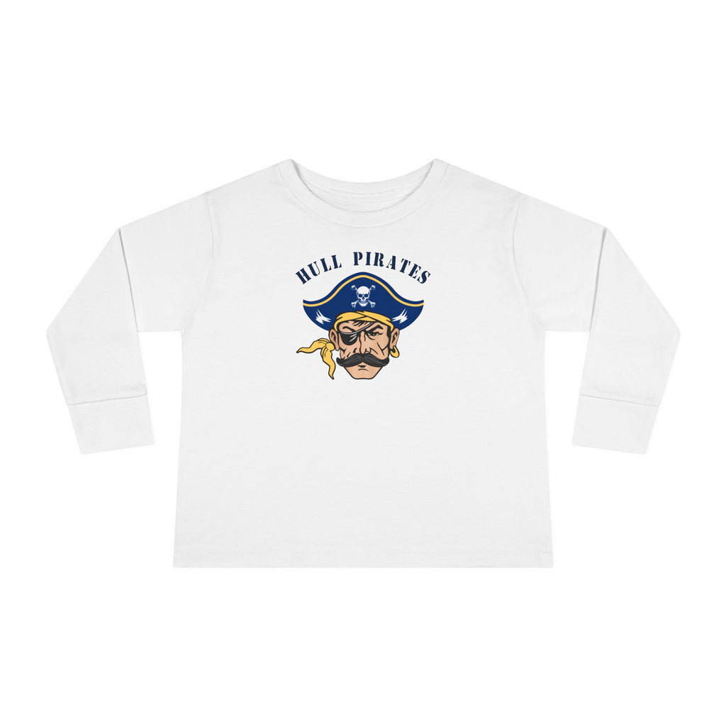 Hull Pirates - Toddler Cotton Long Sleeve T-Shirt, Name/Number Personalization