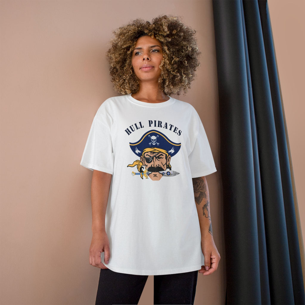 Hull Pirates – Champion Adult Cotton T‑Shirt, Optional Name/Number Personalization