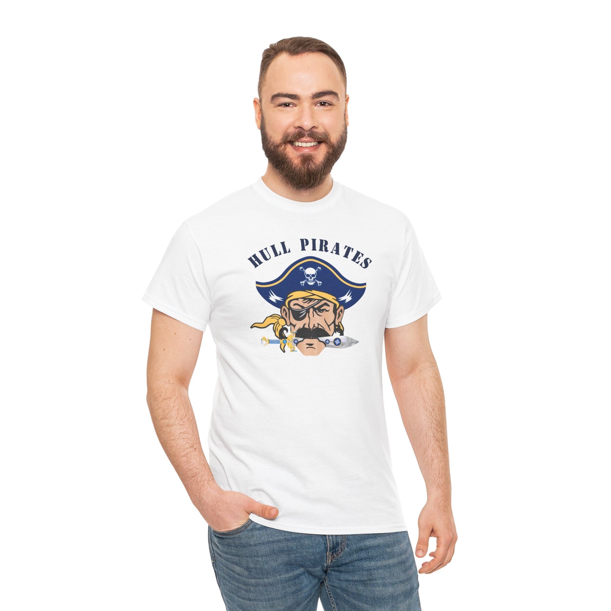 Hull Pirates - Adult Cotton T-Shirt, Optional Name/Number Personalization