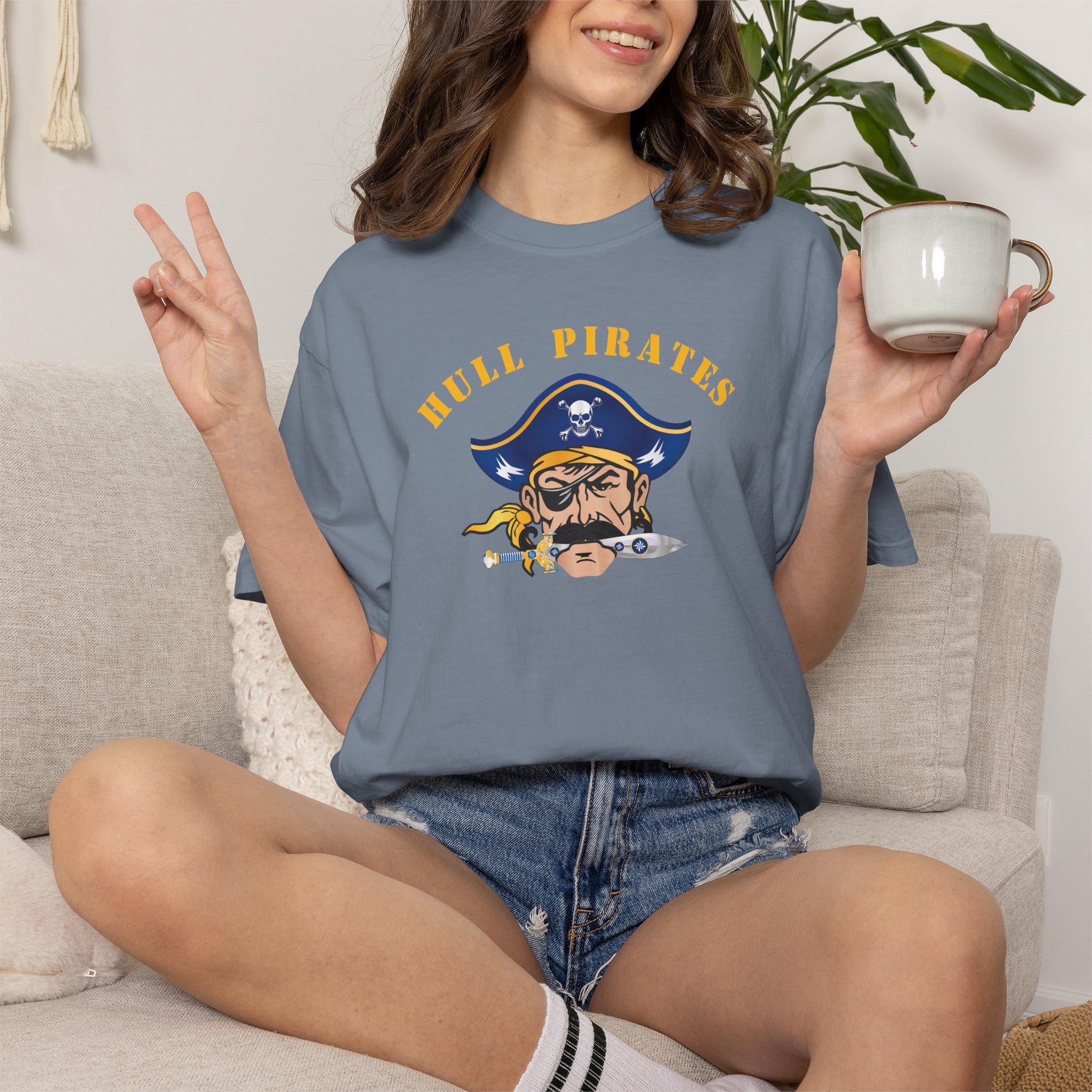 Hull Pirates - Adult Cotton T-Shirt - Comfort Colors Brand