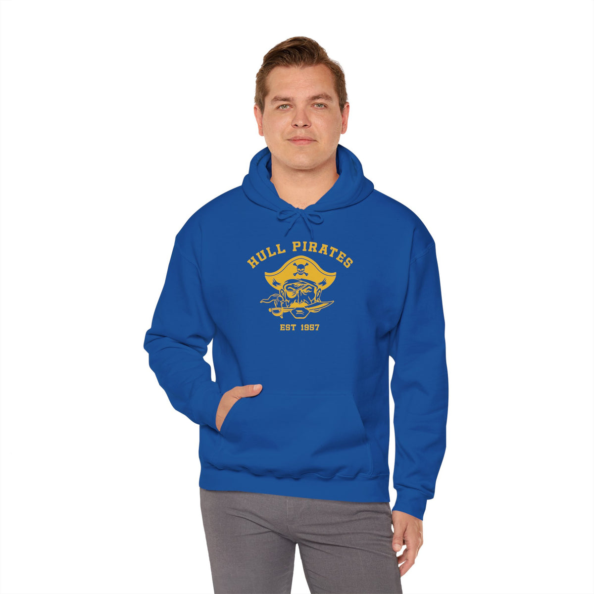 Vintage Hull Pirates - Adult Fleece Pullover Hoodie