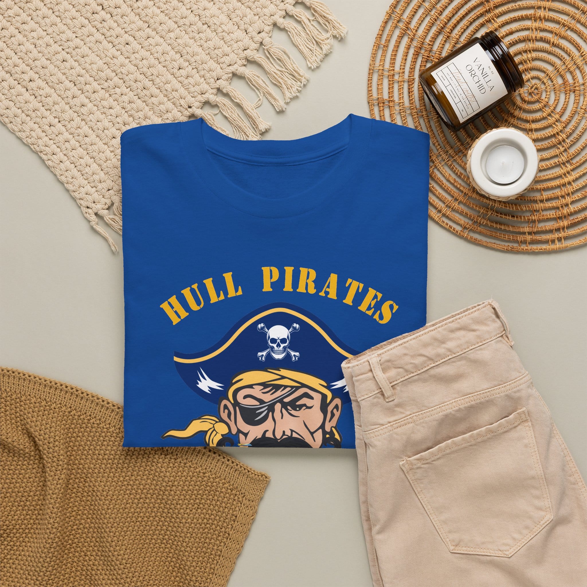 Hull Pirates - Adult Cotton T-Shirt, Optional Name/Number Personalization