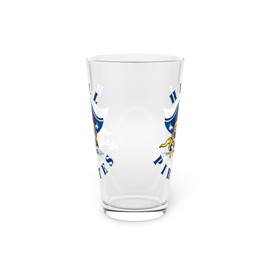 Hull Pirates 16oz Pint Glass - Perfect for Game Day Cheers!