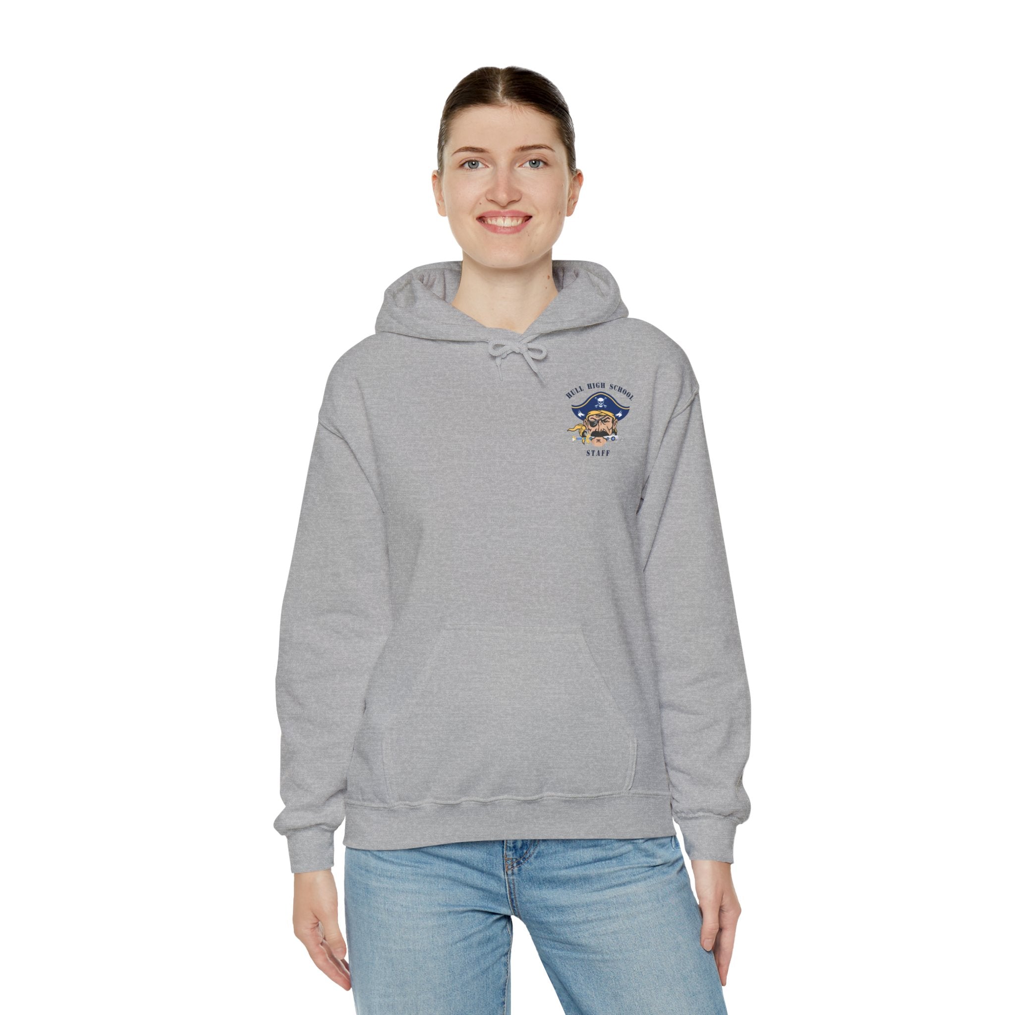 Hull High School - Hull Pirates - Adult Fleece Pullover Hoodie