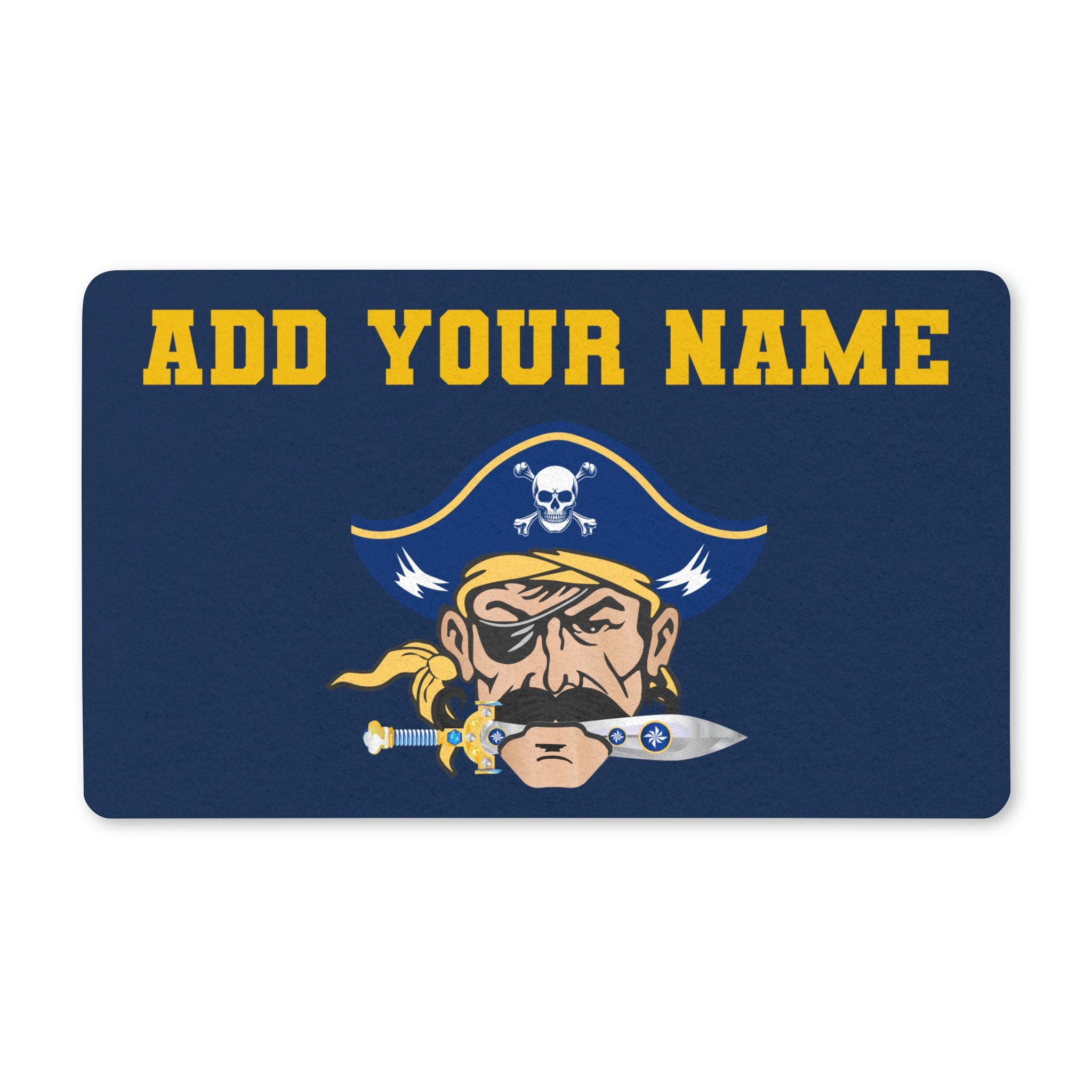Hull Pirates - Personalized Pirate Doormat – Custom Name Welcome Mat for Kids & Families