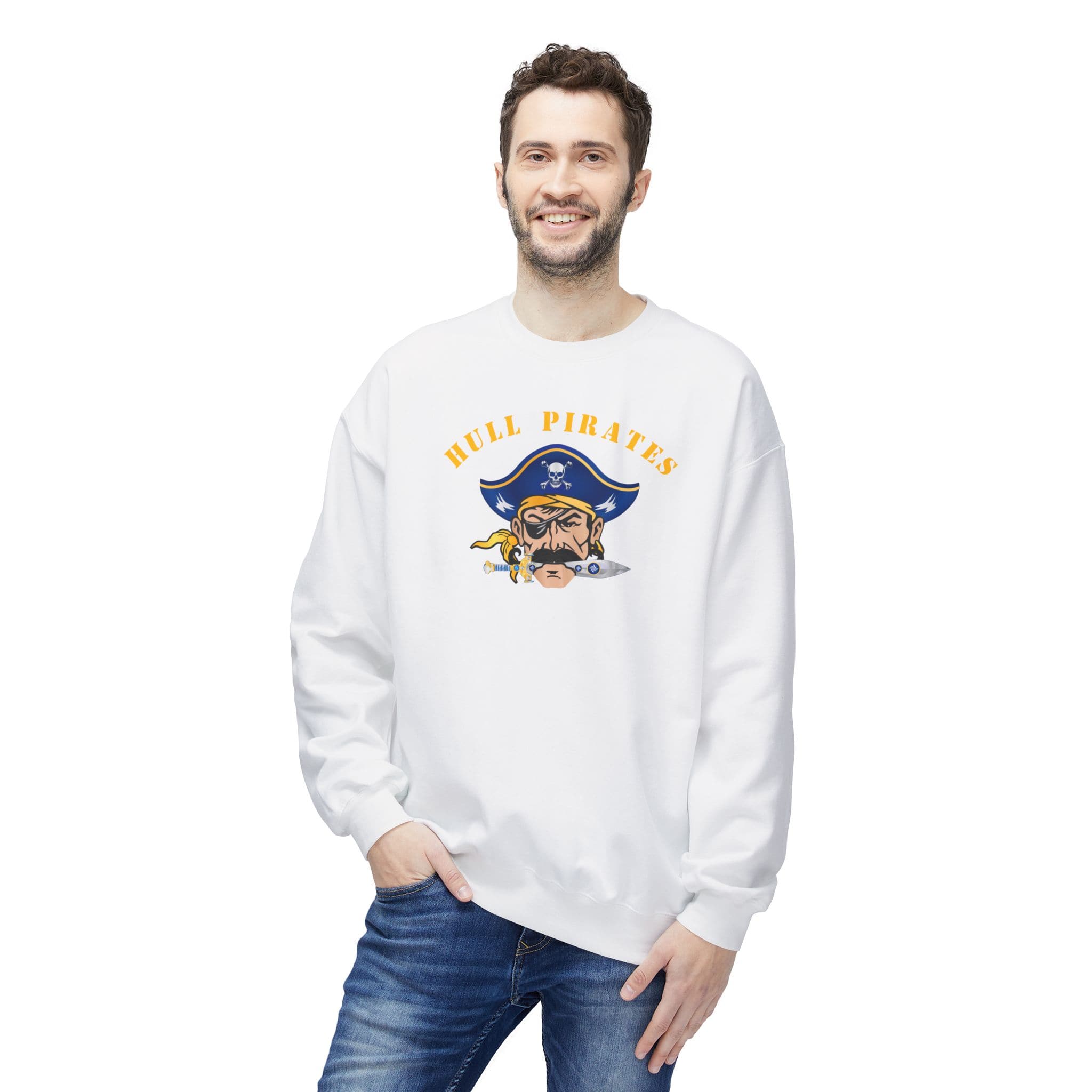 Hull Pirates - Adult Fleece Crewneck Sweatshirt