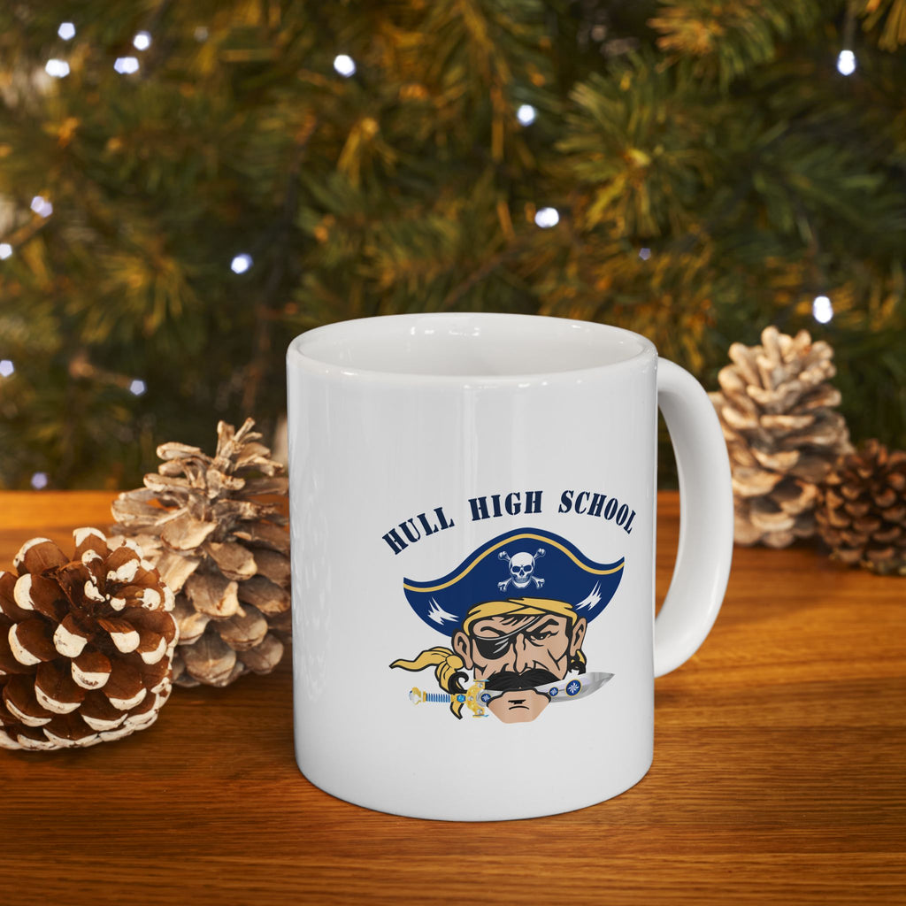Hull High School - Hull Pirates, Ceramic Coffee Mug