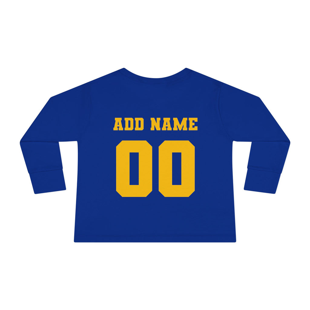 Hull Pirates - Toddler Cotton Long Sleeve T-Shirt, Name/Number Personalization