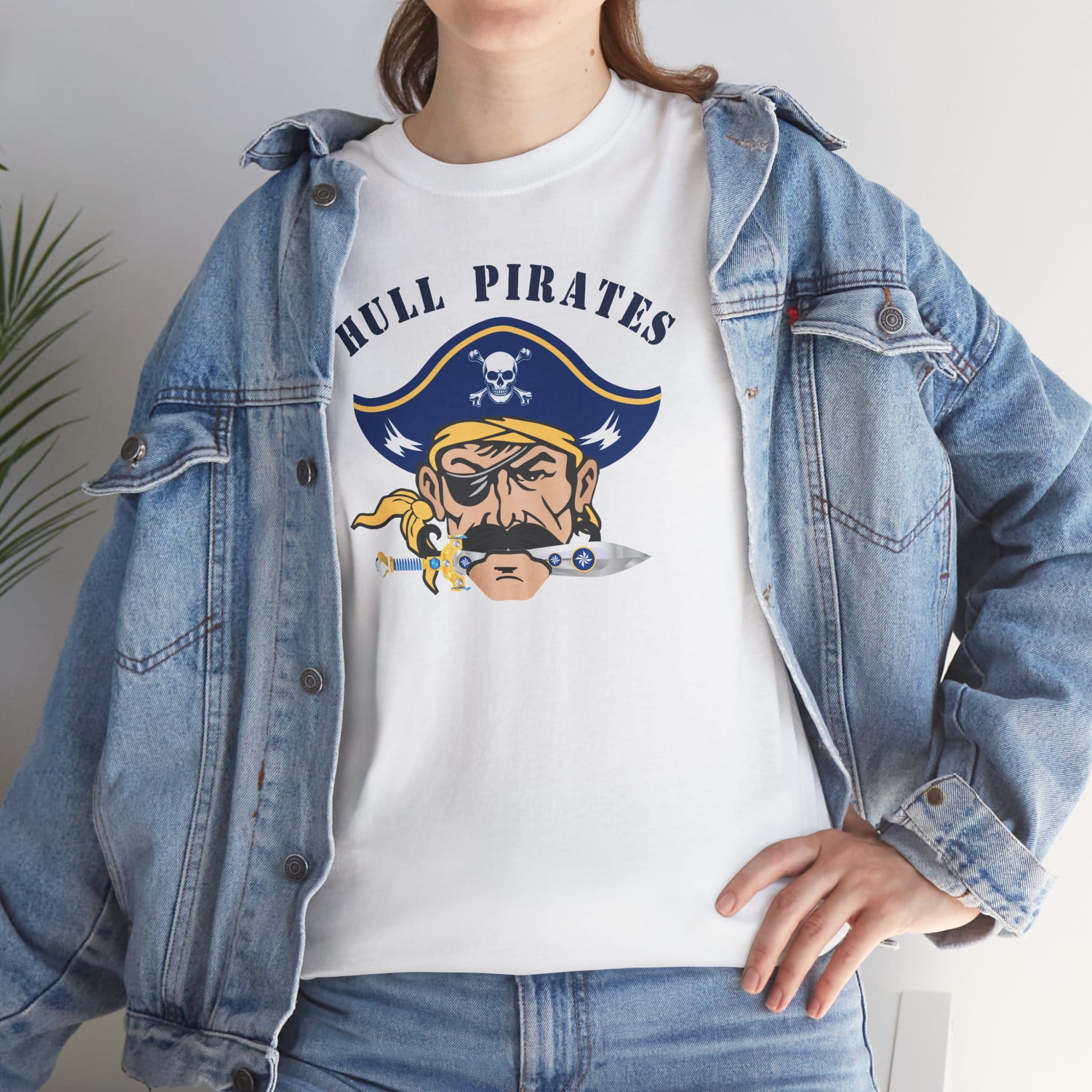 Hull Pirates - Adult Cotton T-Shirt, Optional Name/Number Personalization
