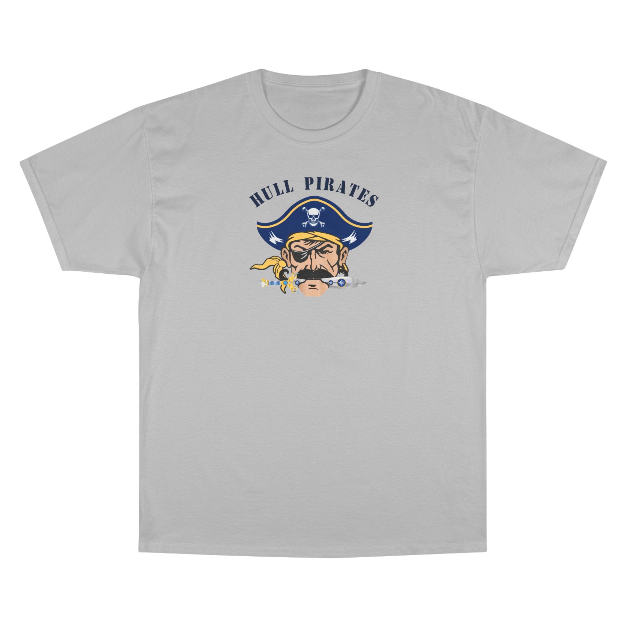 Hull Pirates – Champion Adult Cotton T‑Shirt, Optional Name/Number Personalization
