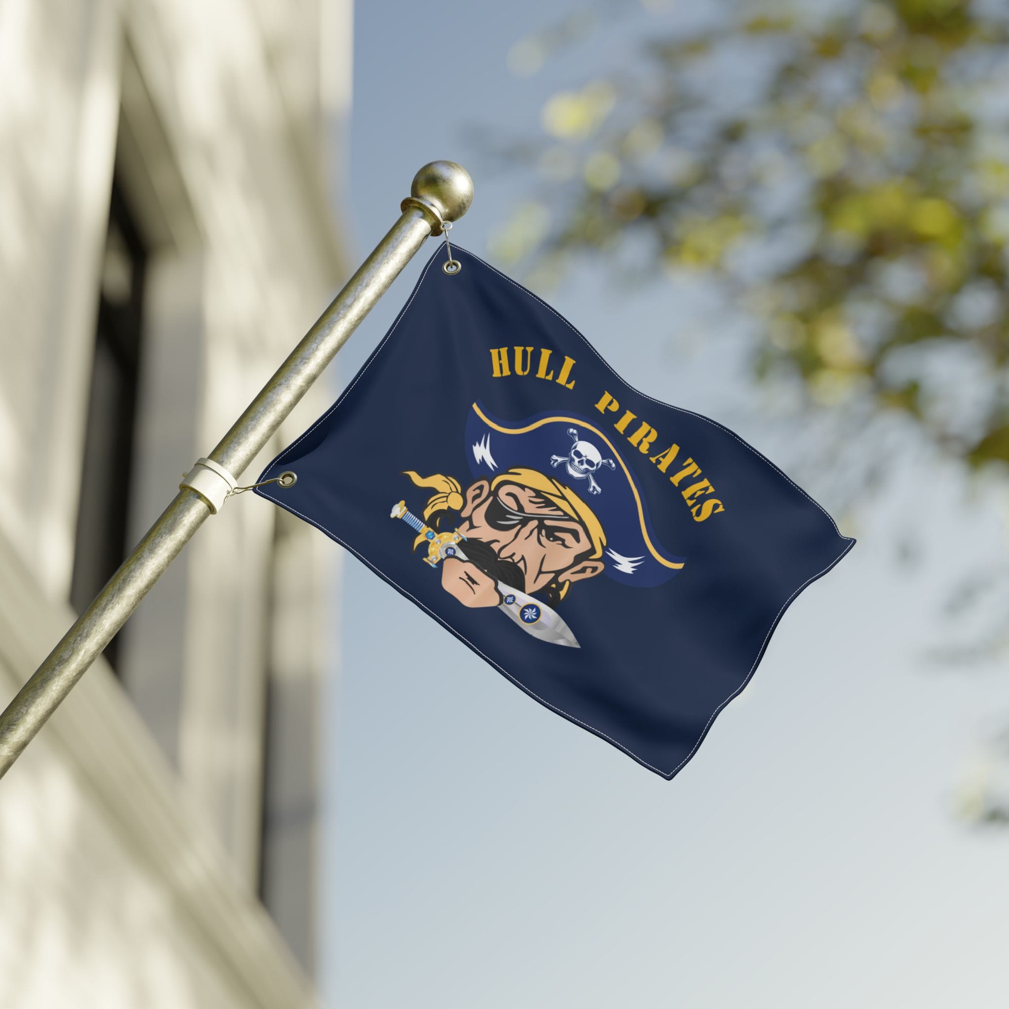 Hull Pirates Double-Sided Outdoor Flag