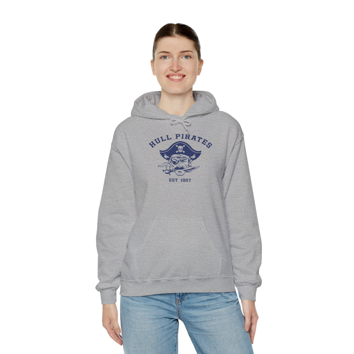 Vintage Hull Pirates - Adult Fleece Pullover Hoodie