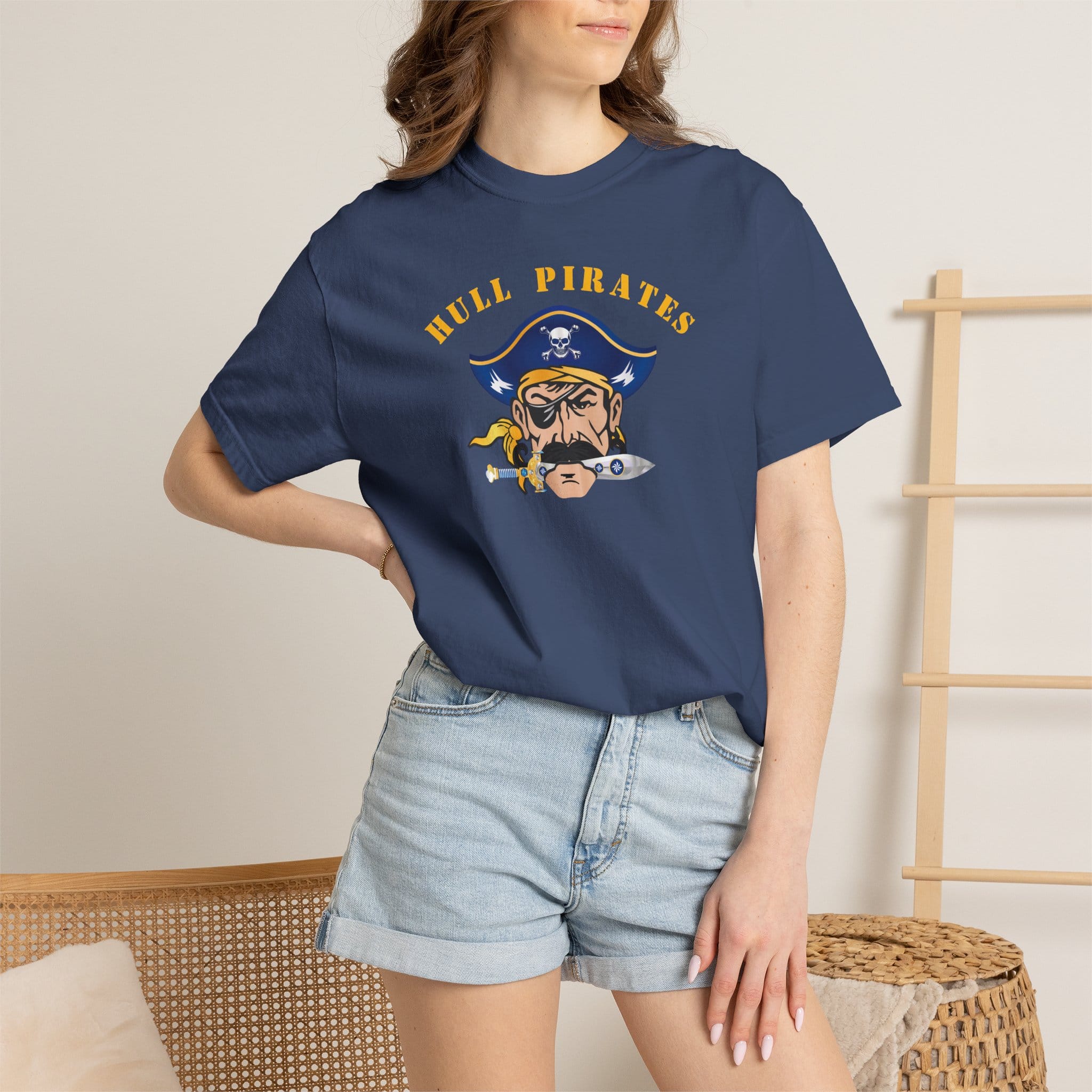 Hull Pirates - Adult Cotton T-Shirt - Comfort Colors Brand
