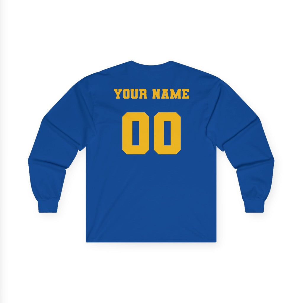 Hull Pirates - Adult Cotton Long Sleeve T-Shirt, Optional Name/Number Personalization