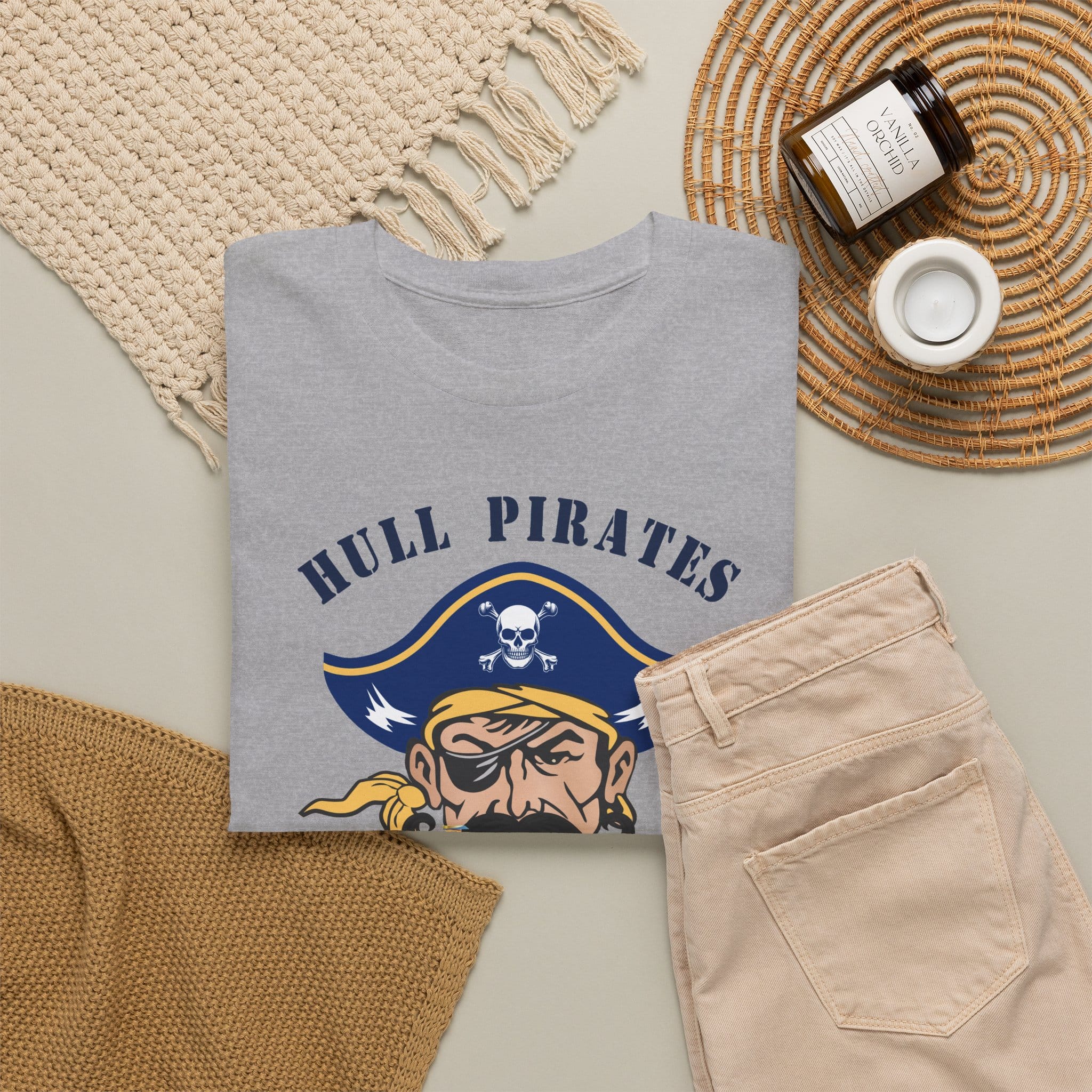 Hull Pirates - Adult Cotton T-Shirt, Optional Name/Number Personalization