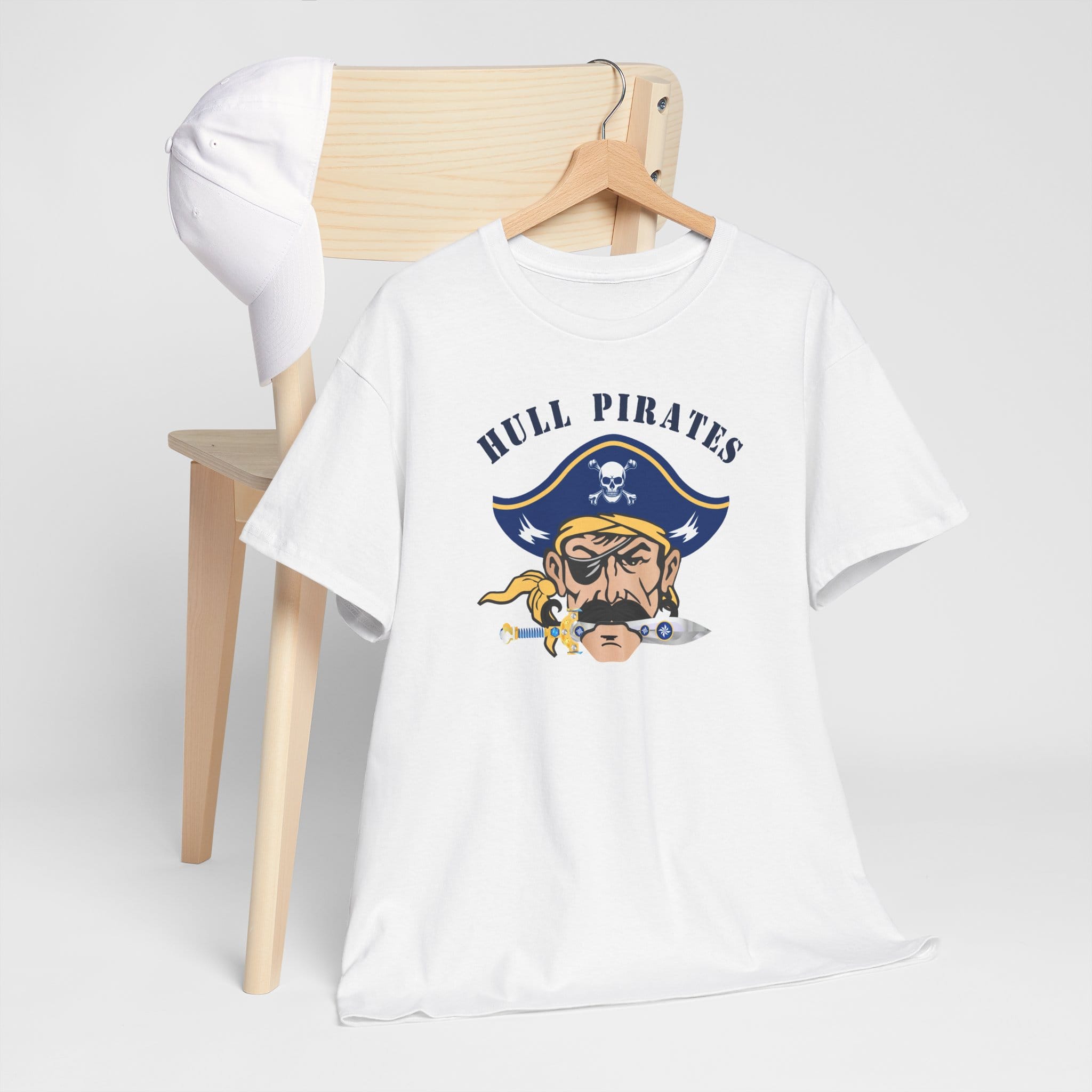 Hull Pirates - Adult Cotton T-Shirt, Optional Name/Number Personalization