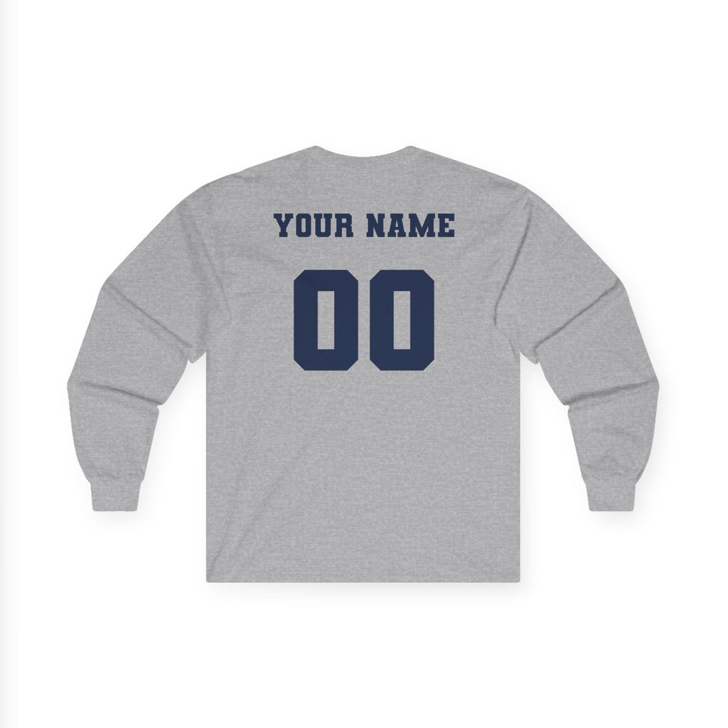 Hull Pirates - Adult Cotton Long Sleeve T-Shirt, Optional Name/Number Personalization