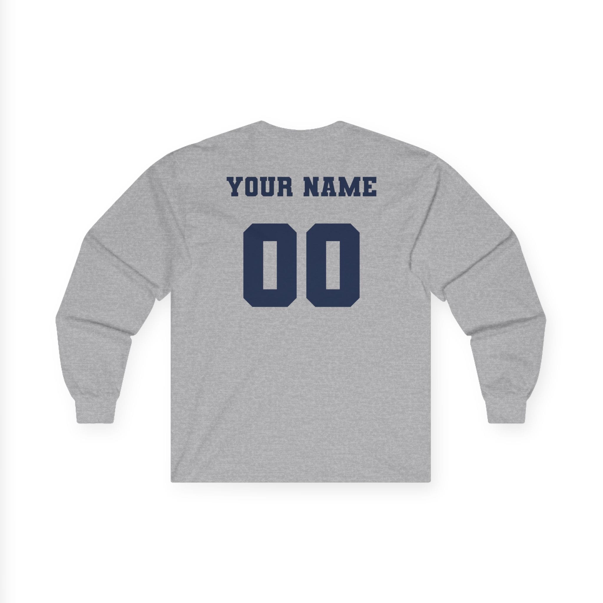 Hull Pirates - Adult Cotton Long Sleeve T-Shirt, Optional Name/Number Personalization