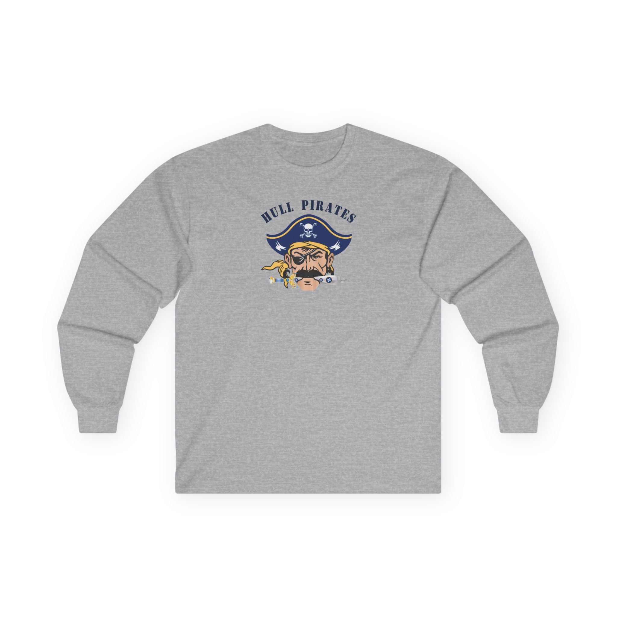 Hull Pirates - Adult Cotton Long Sleeve T-Shirt