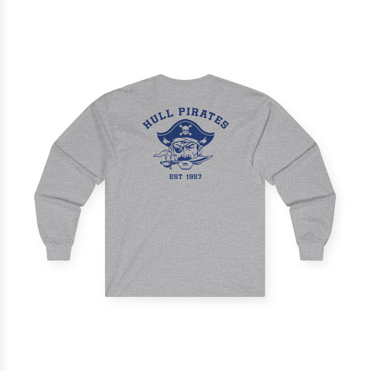 Vintage Hull Pirates - Adult Cotton Long Sleeve T-Shirt