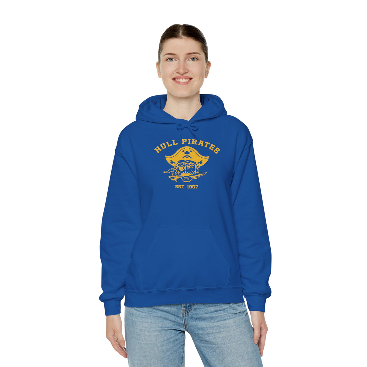 Vintage Hull Pirates - Adult Fleece Pullover Hoodie