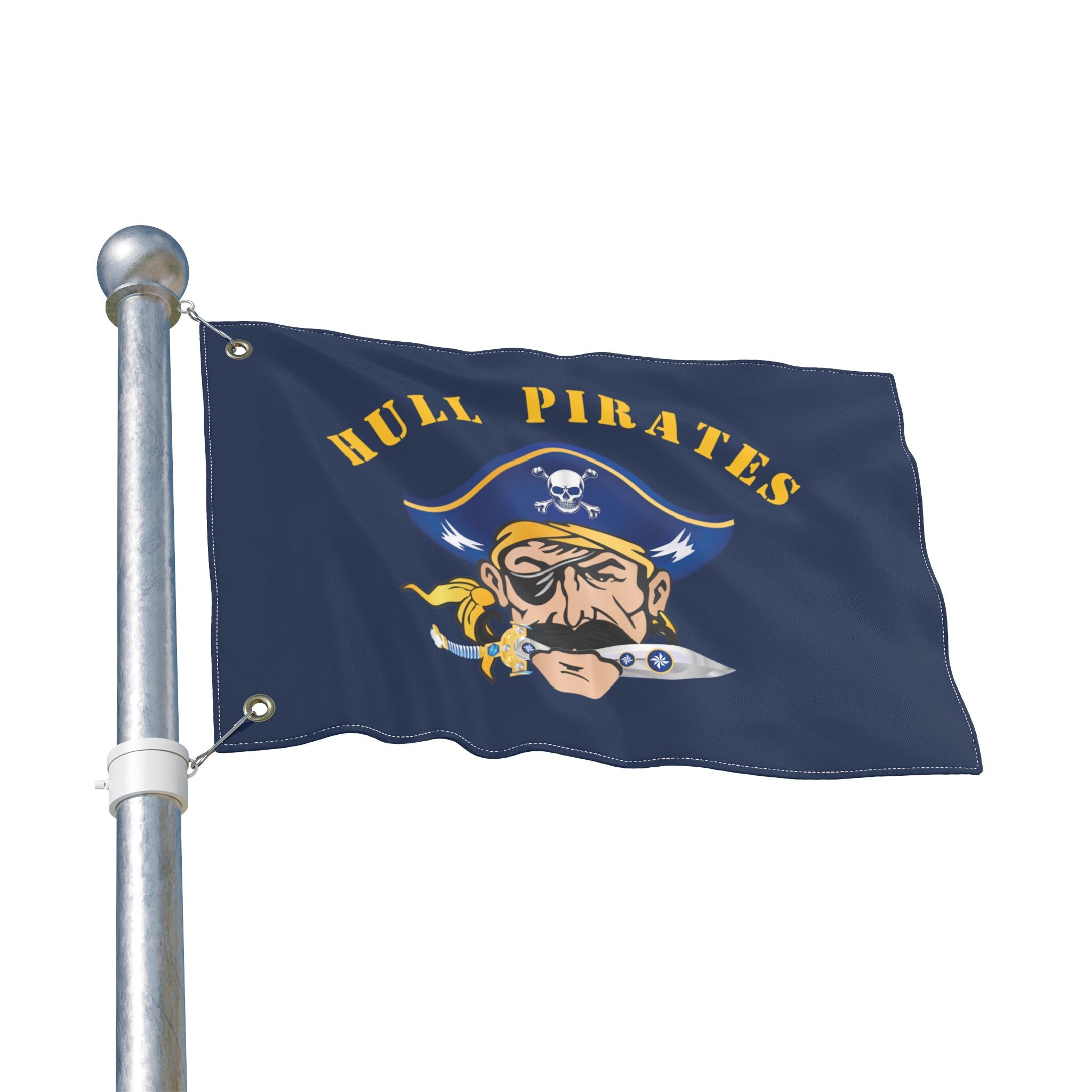 Hull Pirates Double-Sided Team Flag