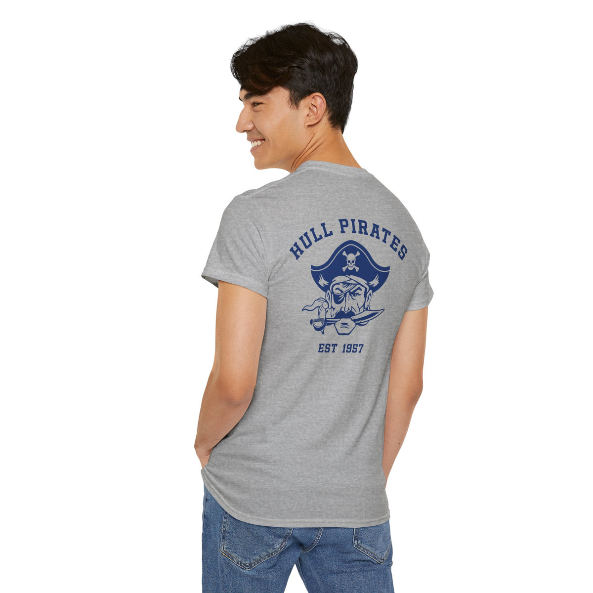 Vintage Hull Pirates - Adult Cotton T-Shirt