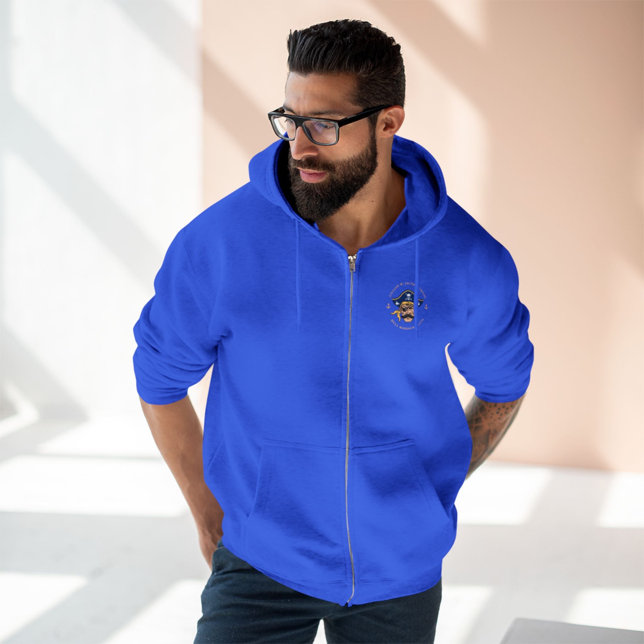 Jacobs School - Hull Pirates - Adult Full Zip Hoodie