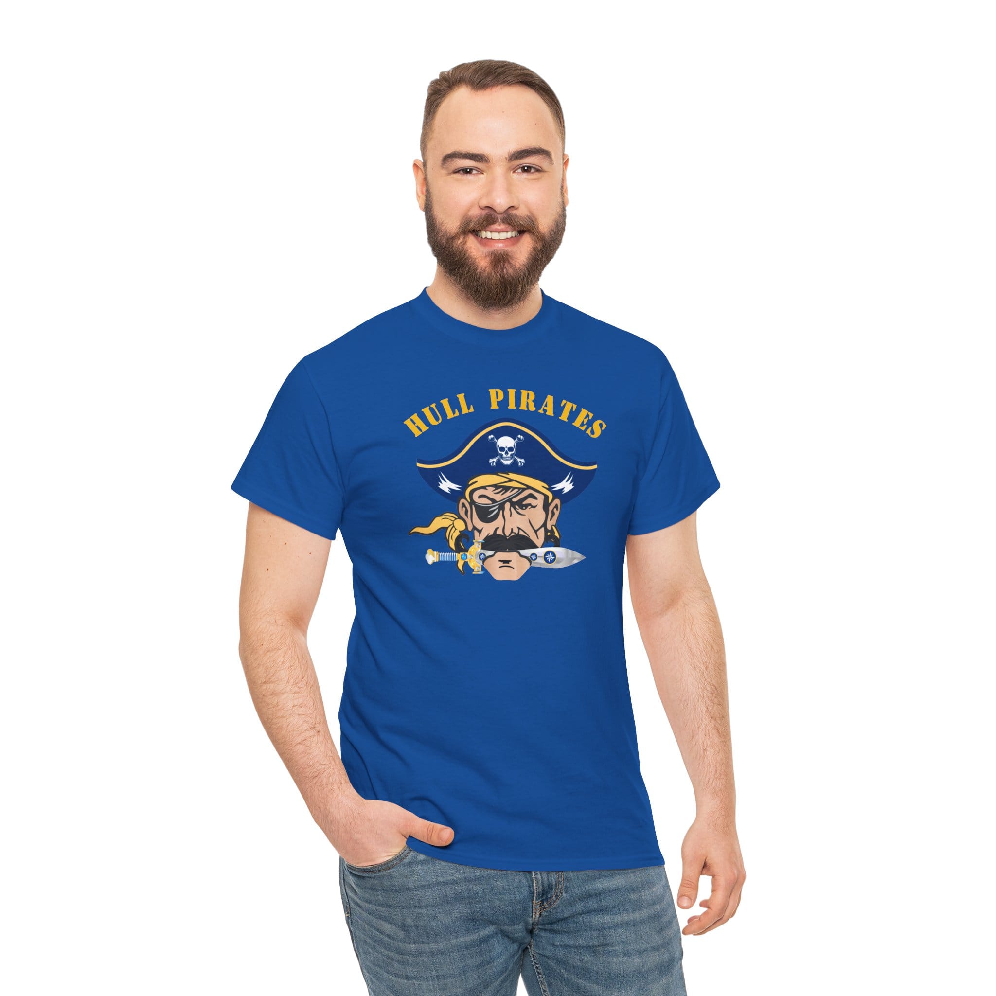 Hull Pirates - Adult Cotton T-Shirt, Optional Name/Number Personalization