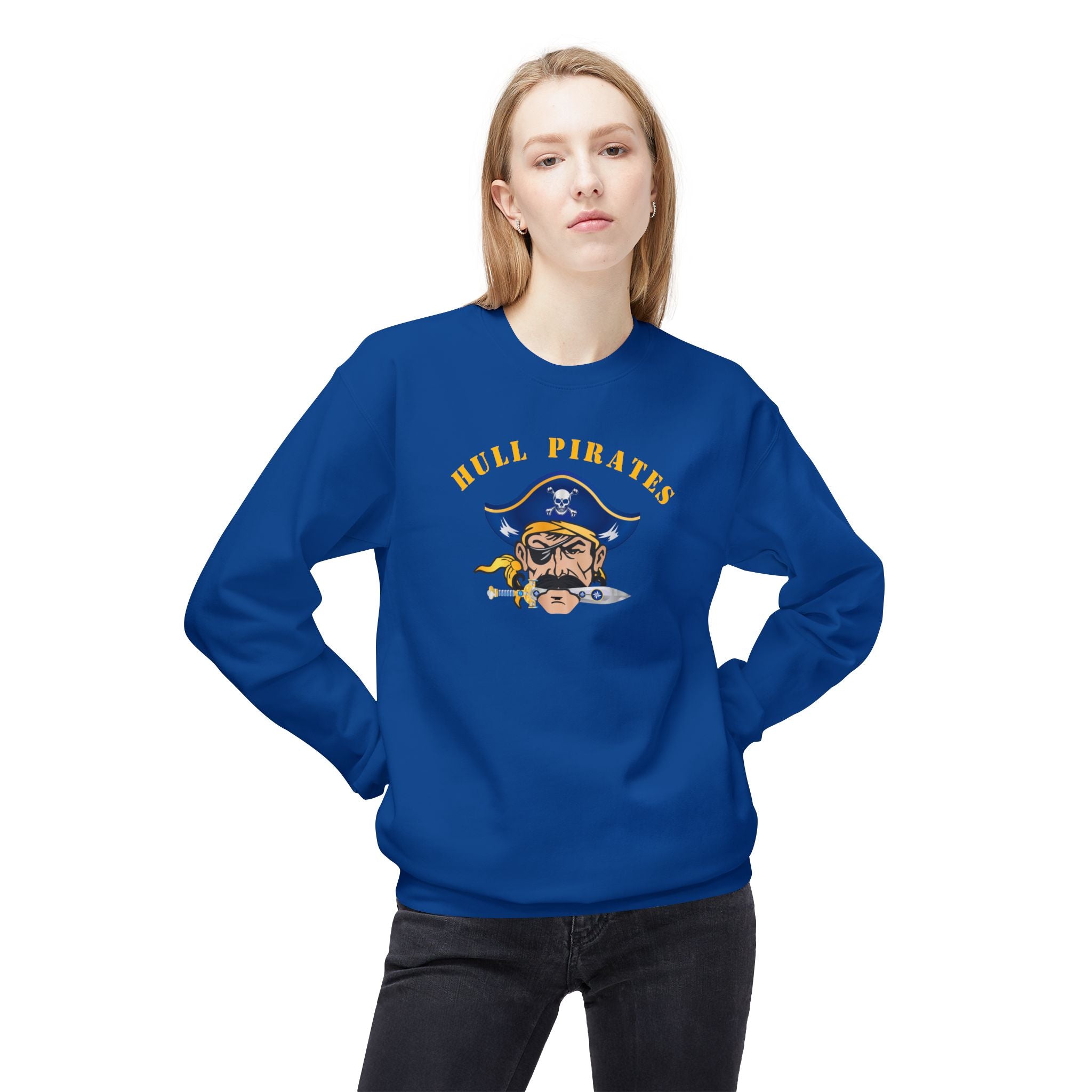 Hull Pirates - Adult Fleece Crewneck Sweatshirt