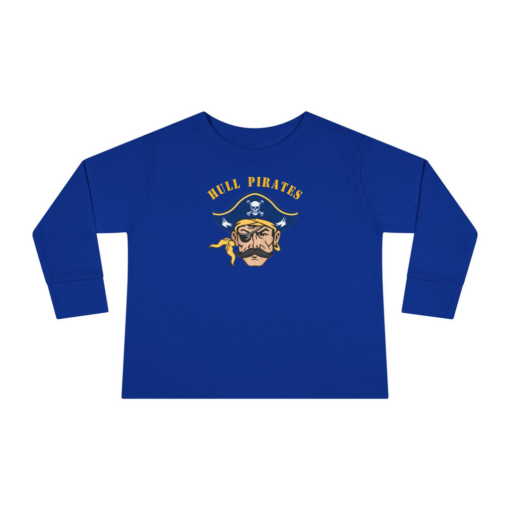 Hull Pirates - Toddler Cotton Long Sleeve T-Shirt, Name/Number Personalization