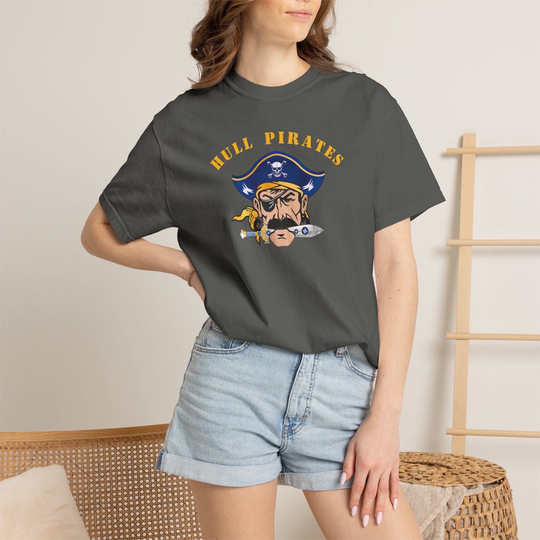 Hull Pirates - Adult Cotton T-Shirt - Comfort Colors Brand