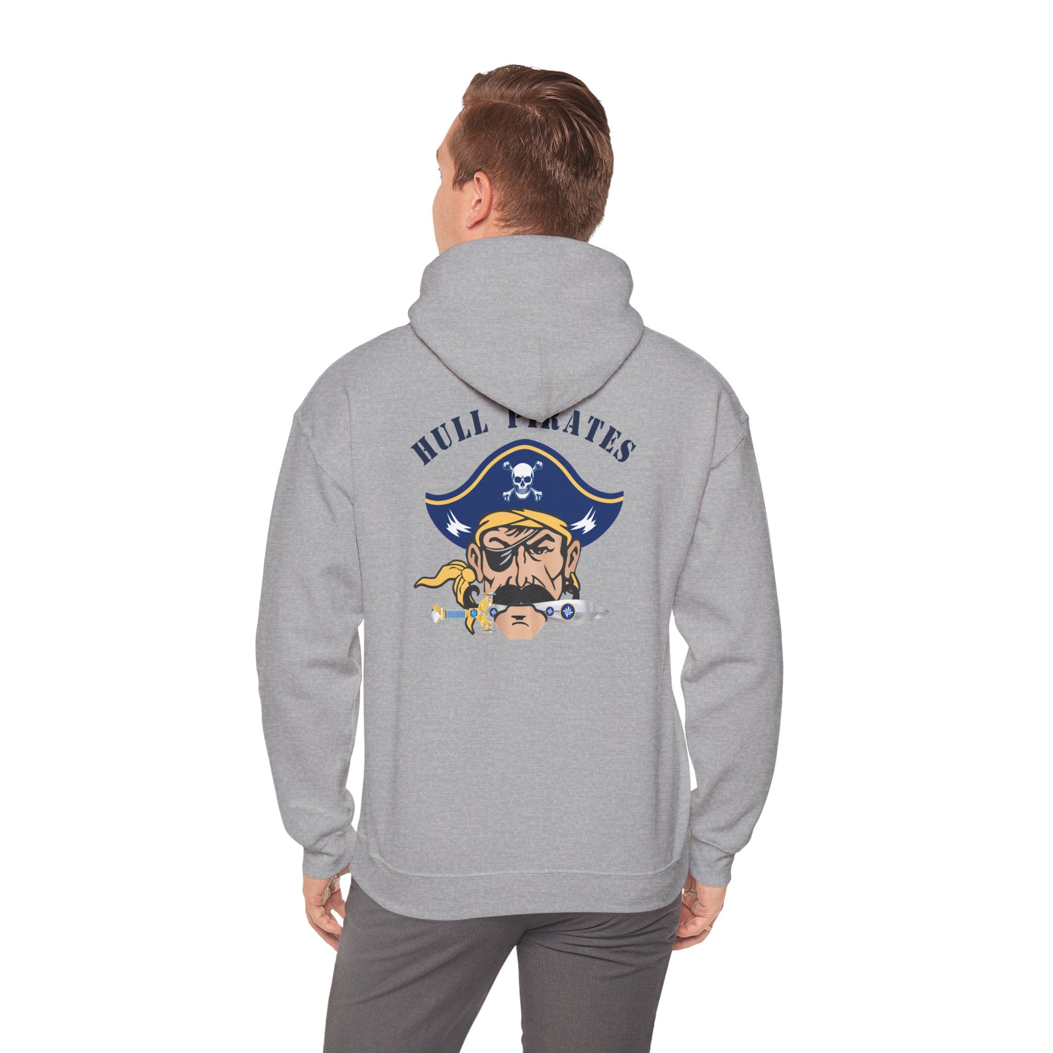 Hull High School - Hull Pirates - Adult Fleece Pullover Hoodie