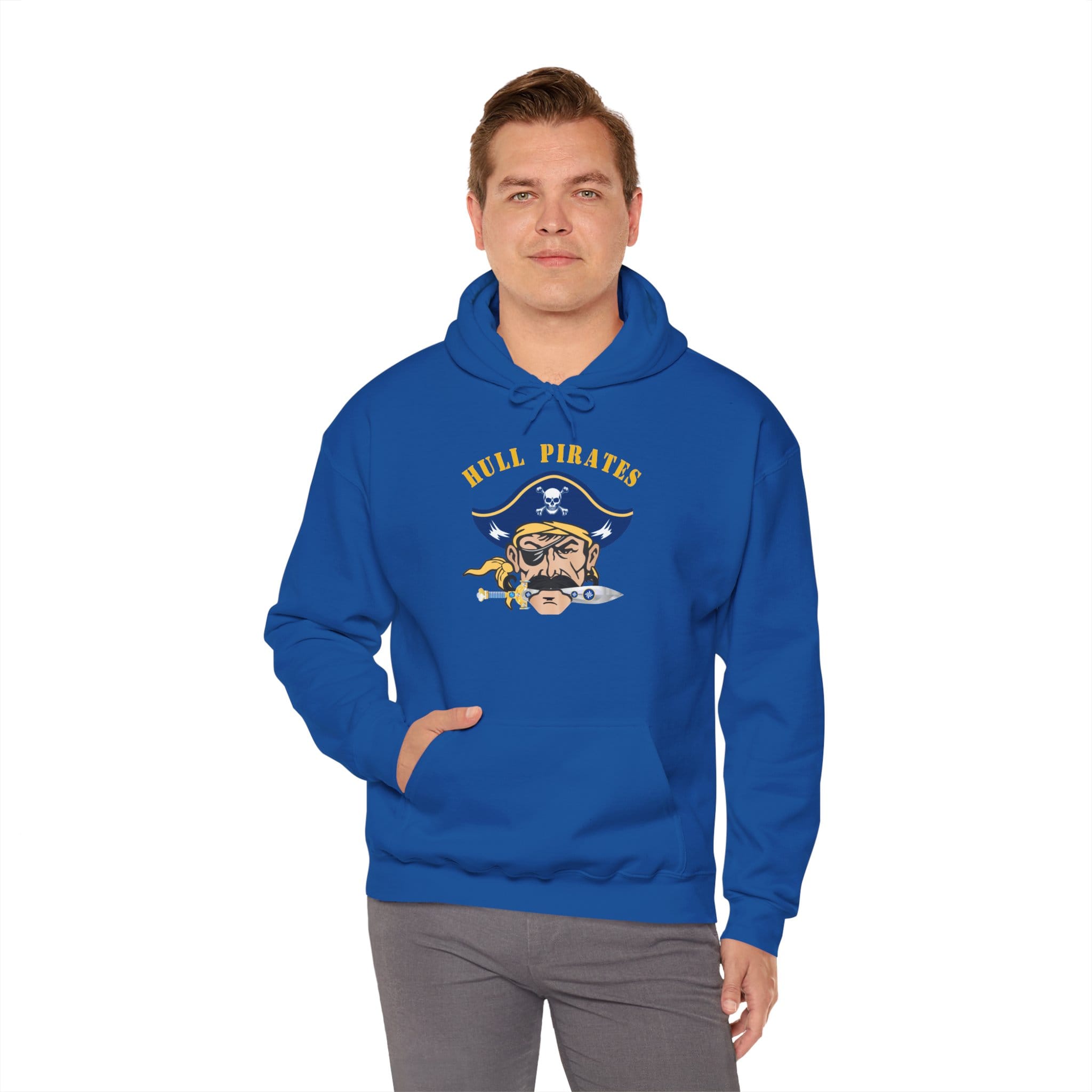 Hull Pirates - Adult Fleece Pullover Hoodie, Optional Name/Number Personalization
