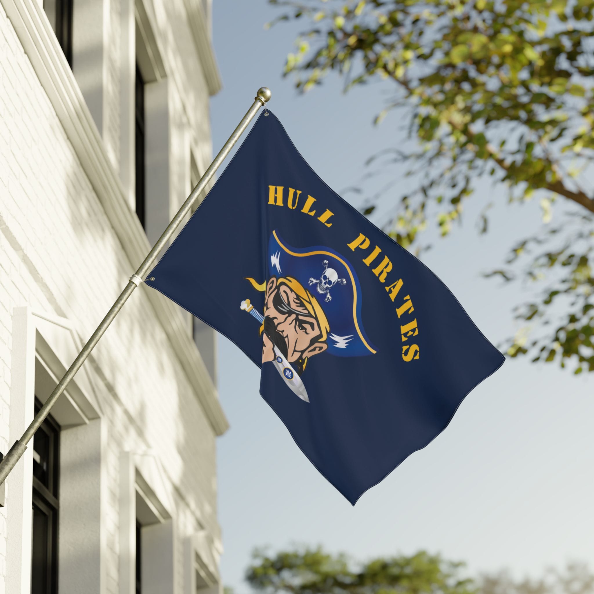 Hull Pirates Double-Sided Outdoor Flag