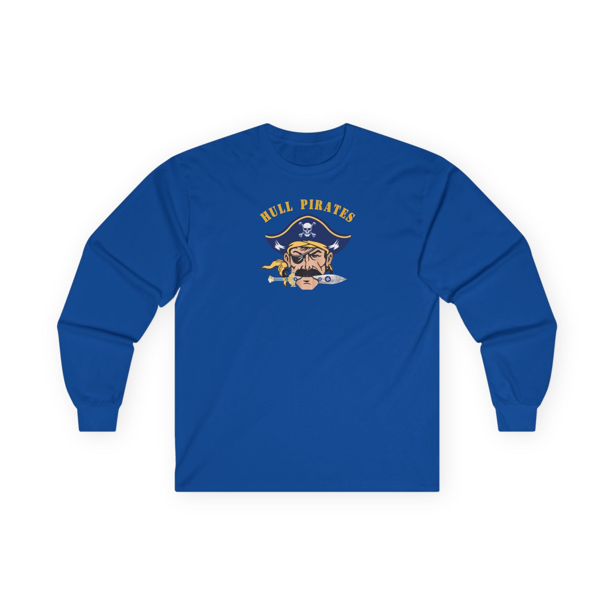 Hull Pirates - Adult Cotton Long Sleeve T-Shirt