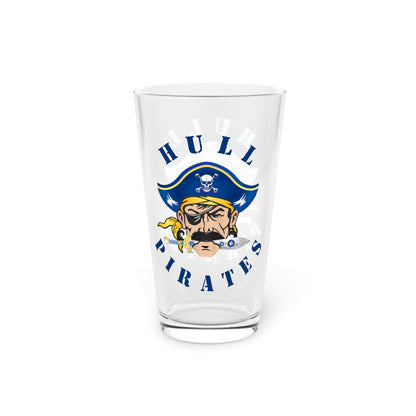 Hull Pirates 16oz Pint Glass - Perfect for Game Day Cheers!