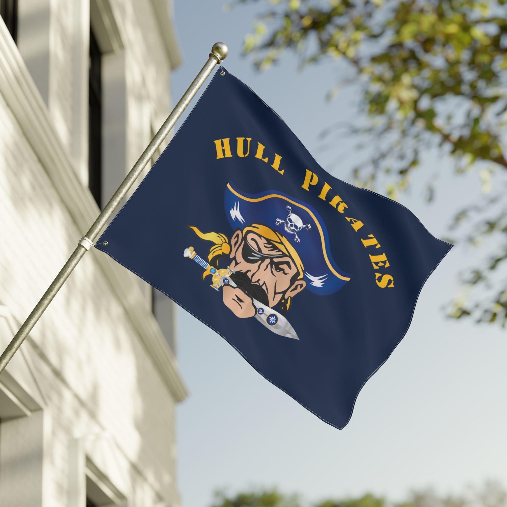 Hull Pirates Double-Sided Outdoor Flag
