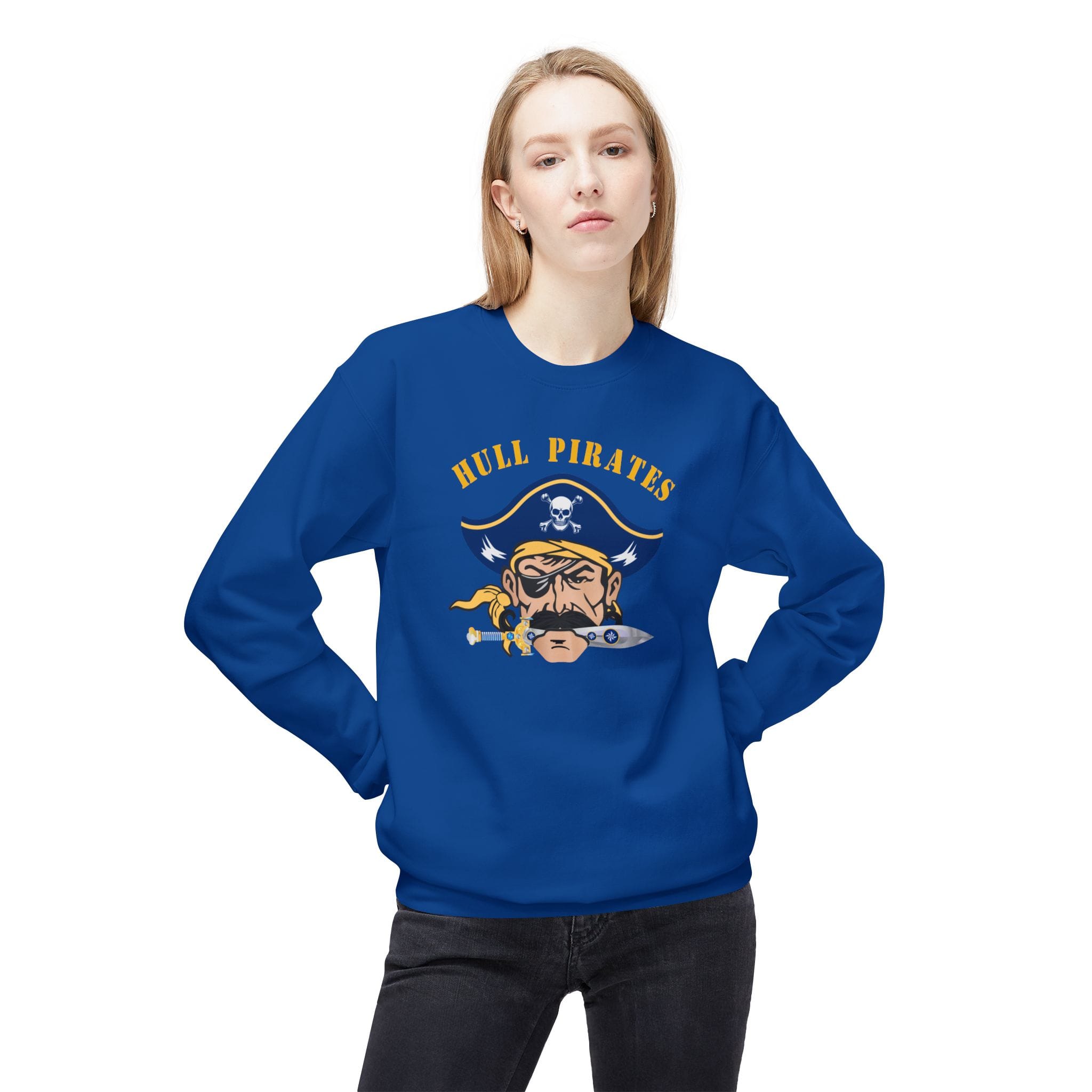 Hull Pirates - Adult Crewneck Sweatshirt, Optional Name/Number Personalization