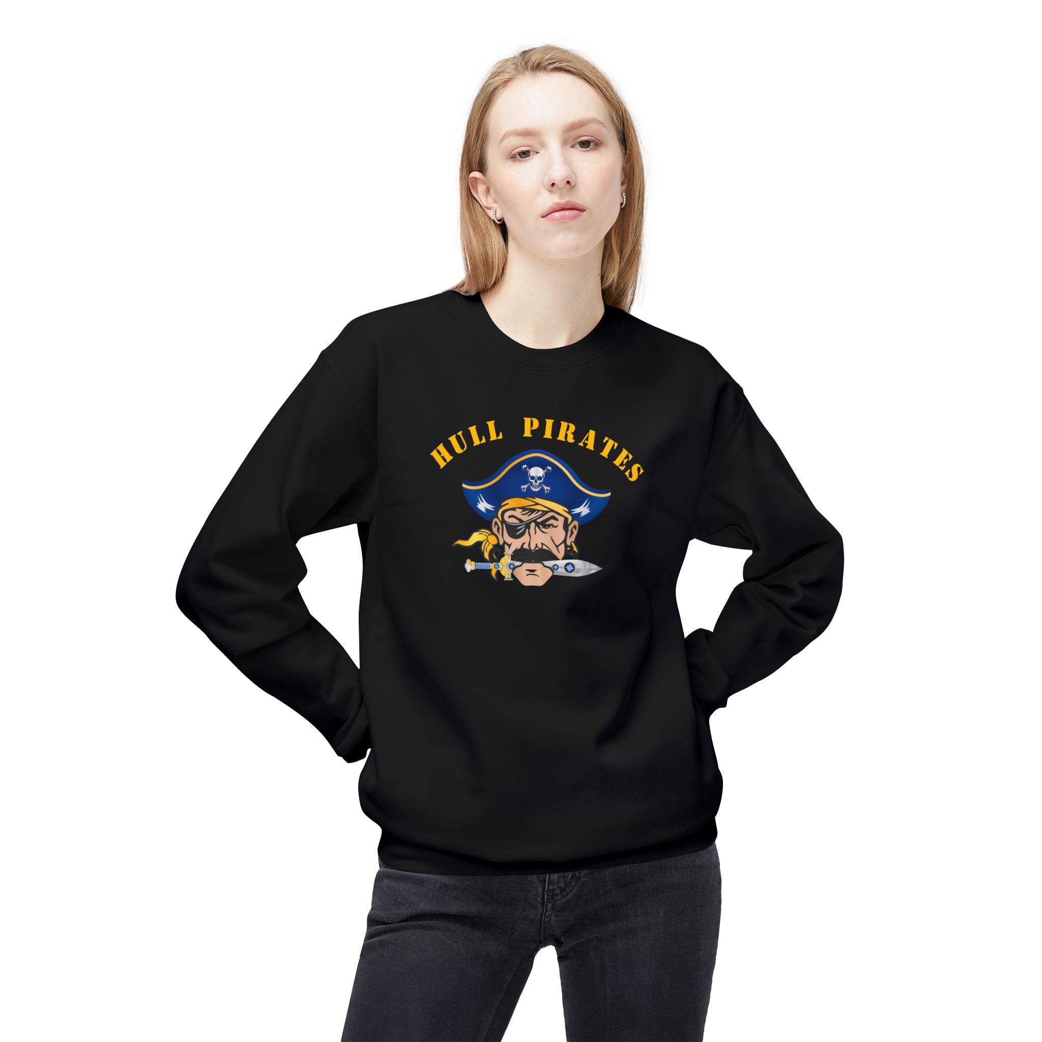 Hull Pirates - Adult Fleece Crewneck Sweatshirt